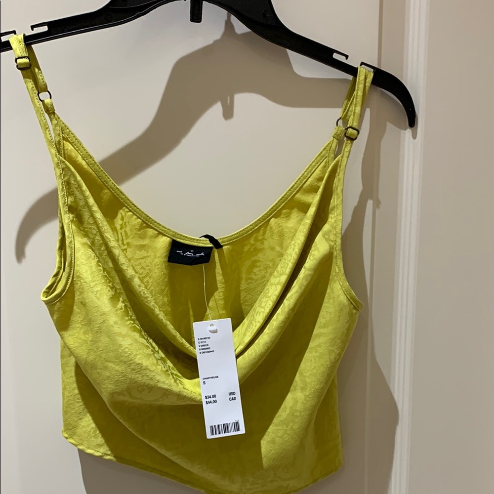 Lush Yellow Cowl Neck Top